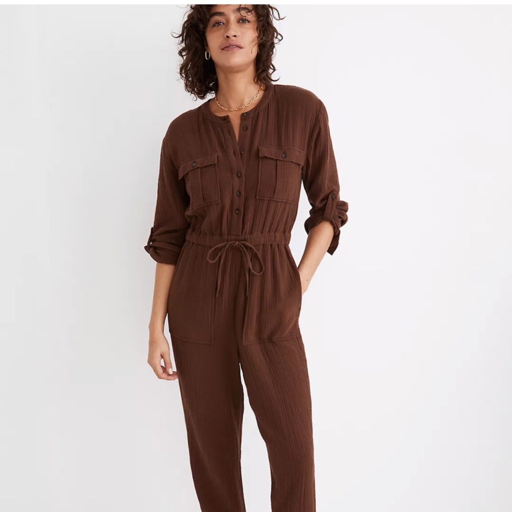 Brand New Madewell Lightspun Tapered-leg jumpsuit
